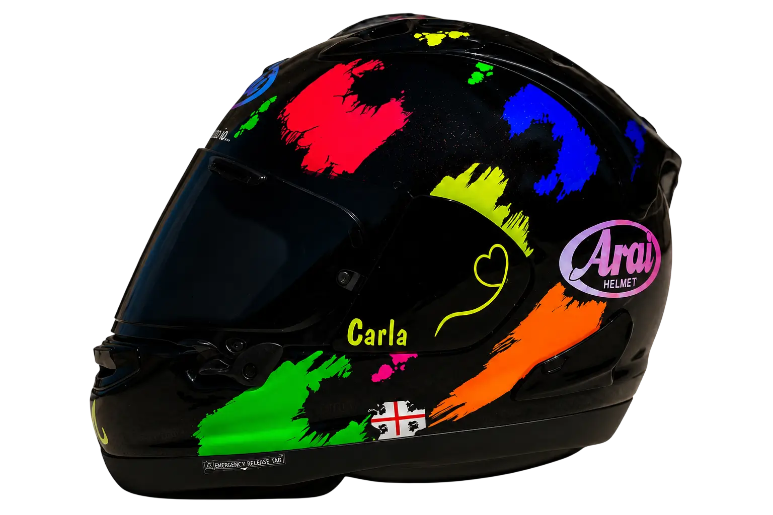 Casque Arai Color Splash terminé