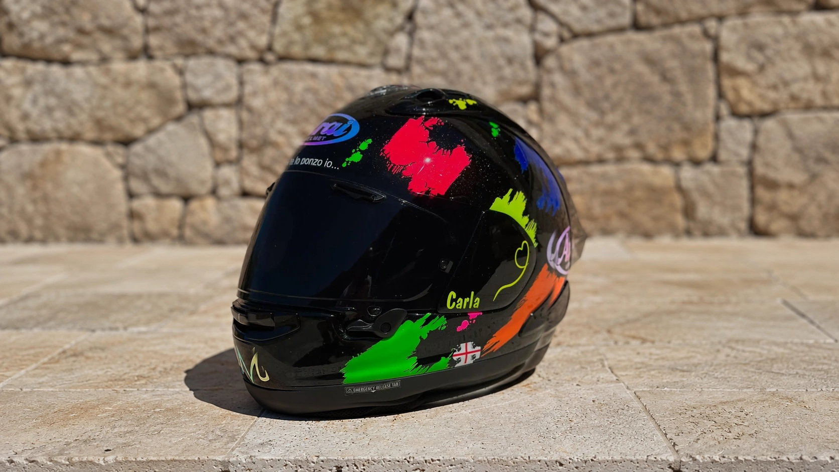 Casque Arai Splash Edition Carla personnalisé